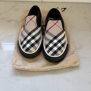 Plaid Slip-On Shoes